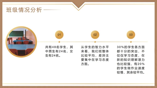 棕色实景学校期中家长会PPT模板