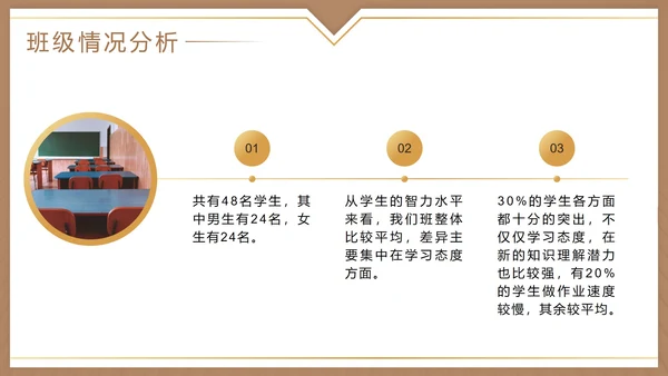 棕色实景学校期中家长会PPT模板