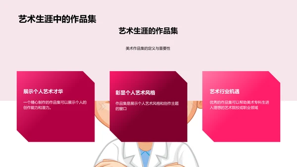 美术作品集策略教学PPT模板