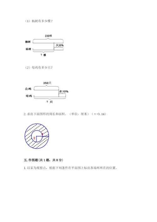 2022六年级上册数学期末考试试卷精品带答案.docx