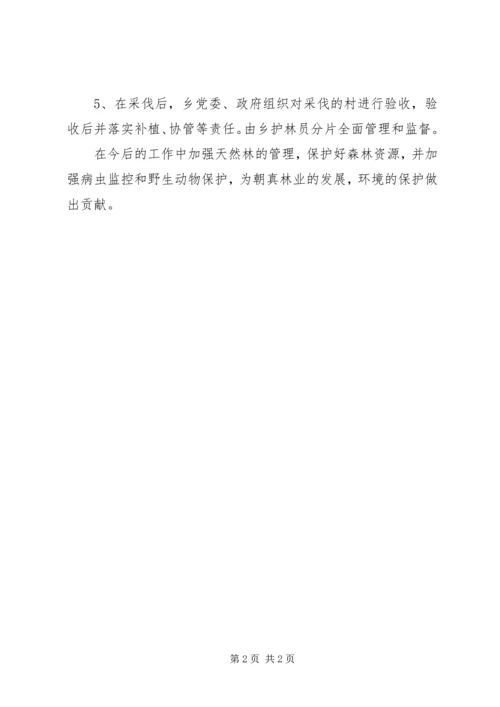 人工商品林采伐工作总结.docx