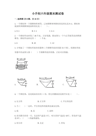 小升初六年级期末测试卷a4版打印.docx