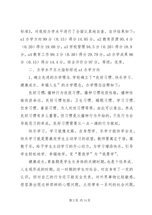 双坪中学办学水平综合督导评估自评报告.docx