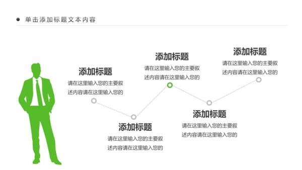 绿色清新植物生长敬畏生命成长励志PPT模板