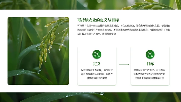绿色商务农业发展通用PPT模板