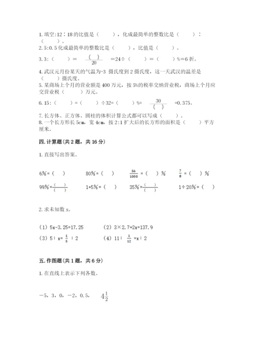 小学六年级下册数学期末卷附完整答案【典优】.docx