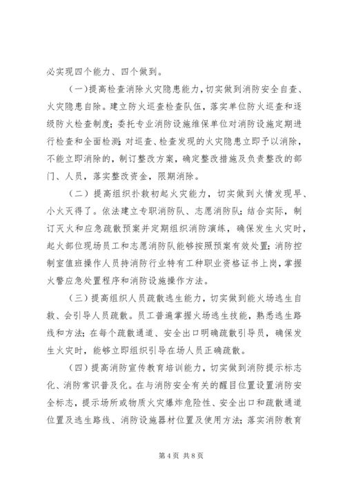 消防安全四个能力建设培训计划.docx