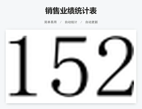 销售业绩统计表