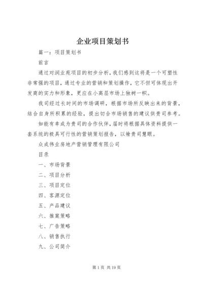 企业项目策划书.docx