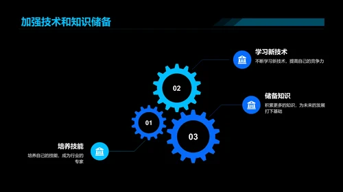 黑色商务现代网络安全工程师之路PPT模板