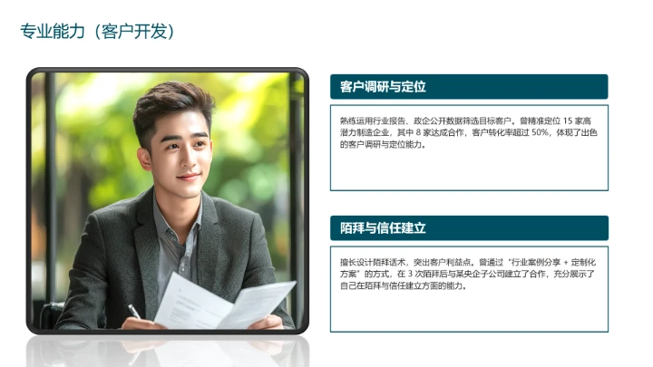 工商管理专业大学生求职个人能力综合展示职业生涯规划PPT模版