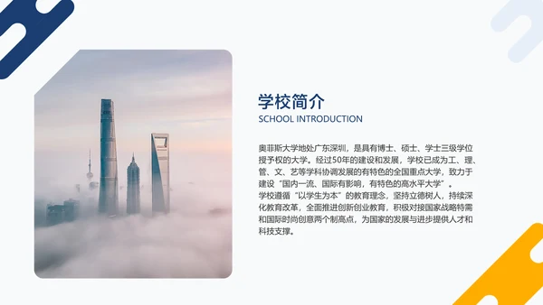 蓝白色简约风MBA专业招生简章