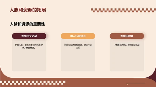 美拉德风简约大学生职业生涯规划