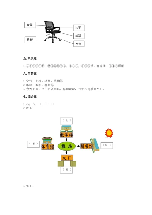 教科版小学二年级上册科学期末测试卷附参考答案【预热题】.docx