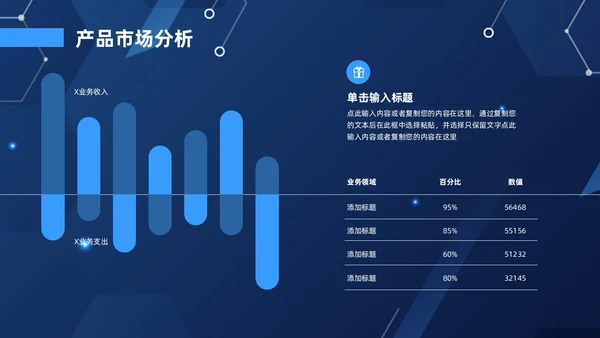蓝色科技风区块链商业计划书ppt模板