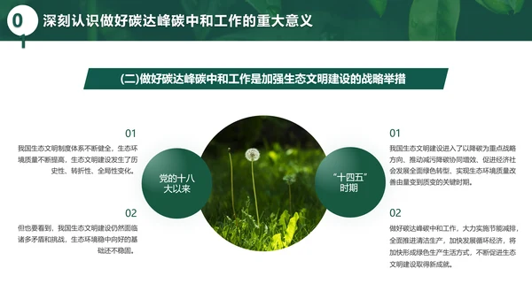 环境保护碳达峰碳中和绿色环保PPT模板