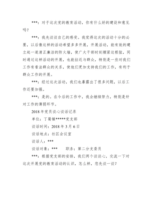 社区党支部党员谈心谈话_党员谈心谈话范文.docx