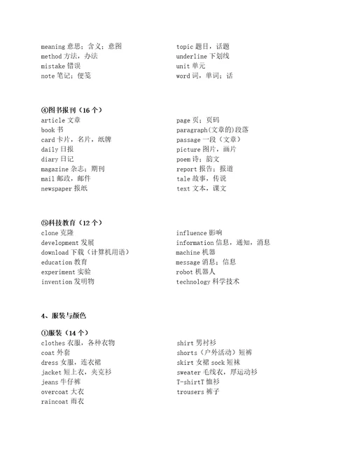 小学必备英语单词800个，分类学习，给孩子打印一份