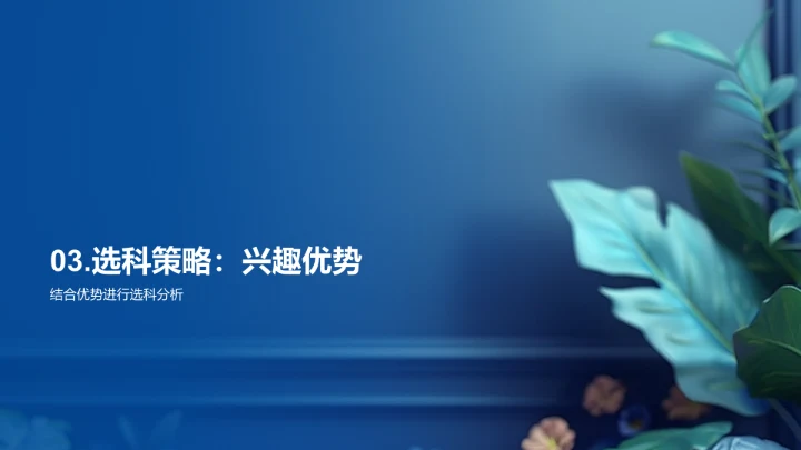 高中选科指南PPT模板