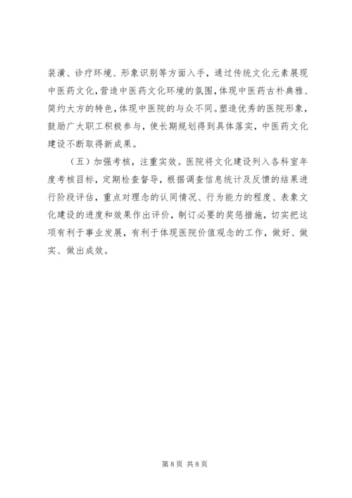 XX县区中医院中医药文化建设实施方案 (4).docx
