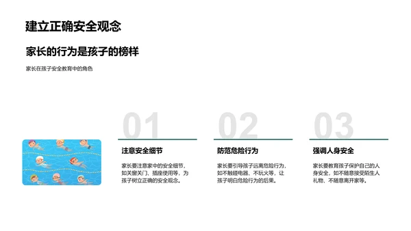 家庭安全教育讲座PPT模板