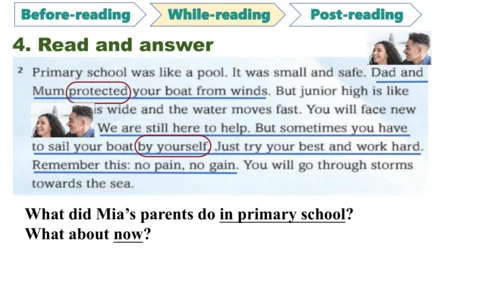 Unit 1 A new start  Reading for writing课件+内嵌音视频  外