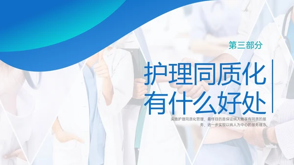 蓝色商务实拍风同质化护理业务培训PPT课件管理