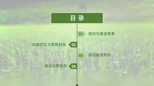 智慧农业禾苗水稻通用PPT模板
