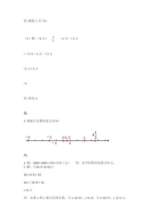 小升初数学综合练习试题一套.docx