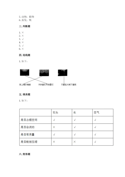 教科版三年级上册科学期末测试卷精品（有一套）.docx