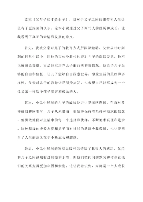 父与子这才是金子感想