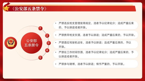 红色简约风部队法纪教育宣传课件PPT