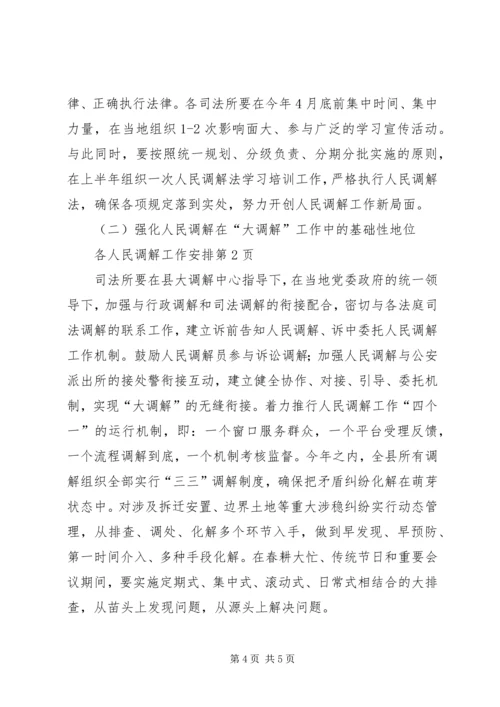 人民调解工作安排.docx