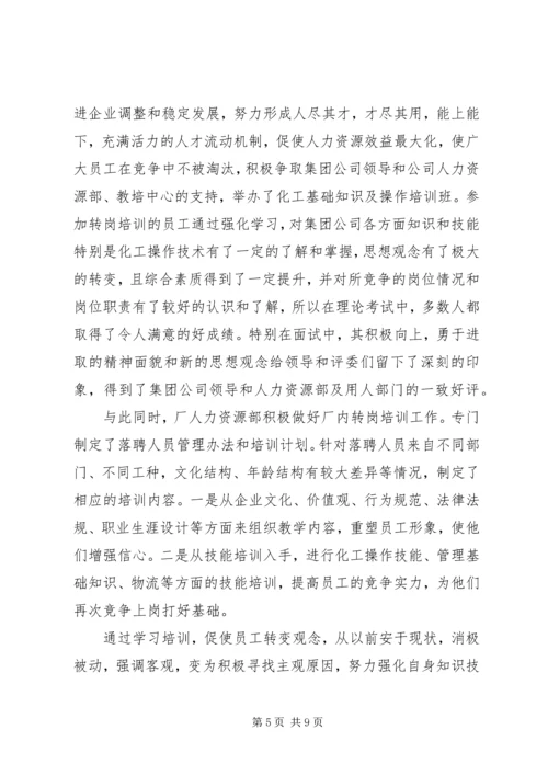 做好人员分流安置工作的几点思考 (3).docx