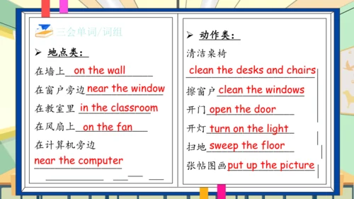 Unit 1 My classroom 复习课件（单词+句型+语法+语音+阅读指导）（共95张PPT