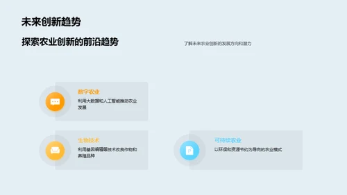 农业创新引领绿色革命