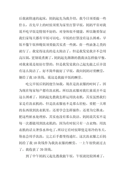 关于我的寒假收获作文八篇