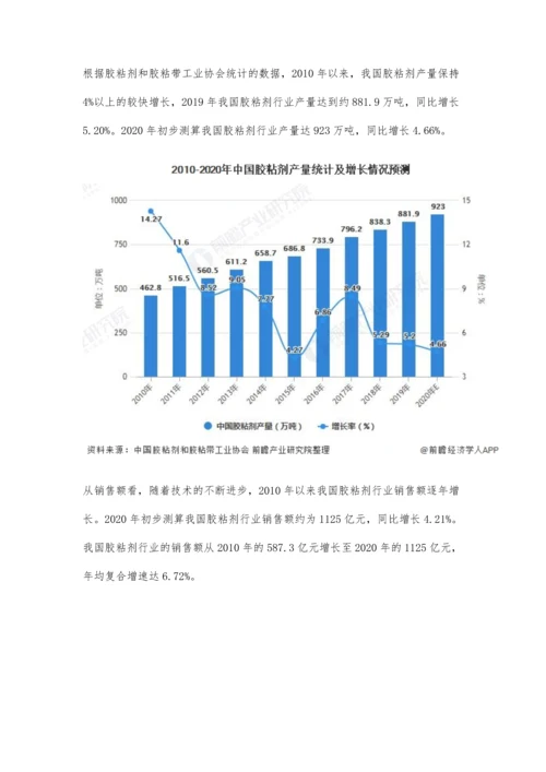 中国胶粘剂市场供需现状及发展趋势分析-行业将向规模化、集约化方向发展.docx