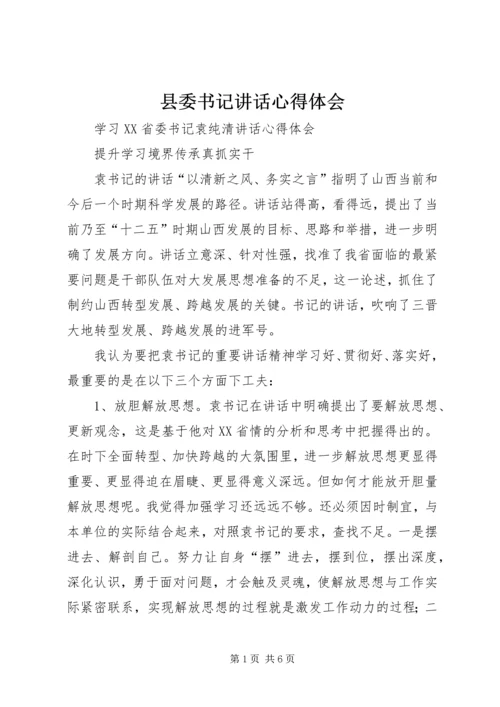 县委书记讲话心得体会 (3).docx