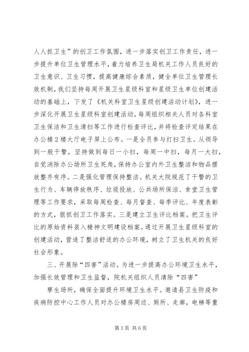 发20XX年04关于市级卫生先进单位自查及申请的报告 (3).docx