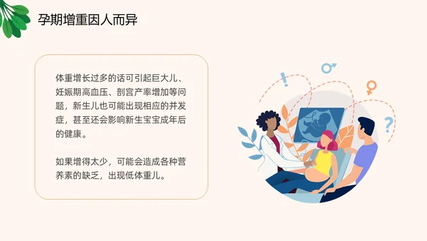 插画风橙色精美孕期健康饮食孕妇产妇护理培训PPT课件健康饮食讲座