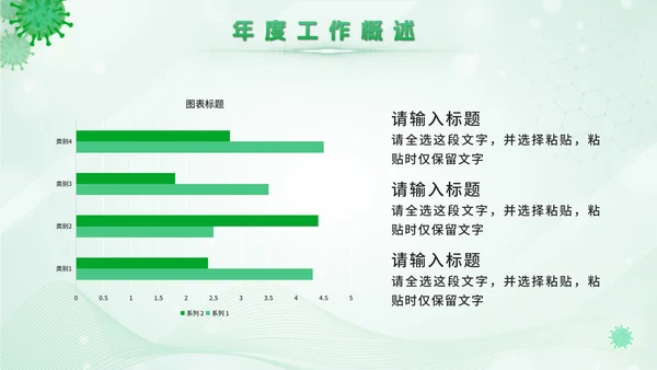 绿色卫生站医学报告PPT模板