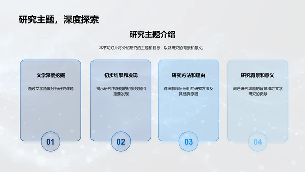 文学研究答辩报告