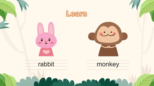 广东开心版unit3_AnimalsPPT模板