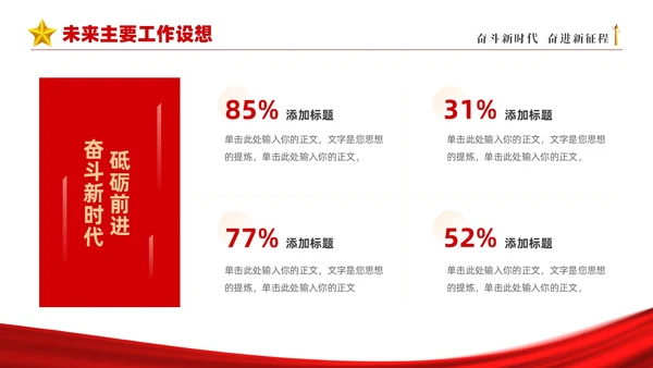 红色简约大气共青团团委年终工作总结工作汇报PPT年终总结