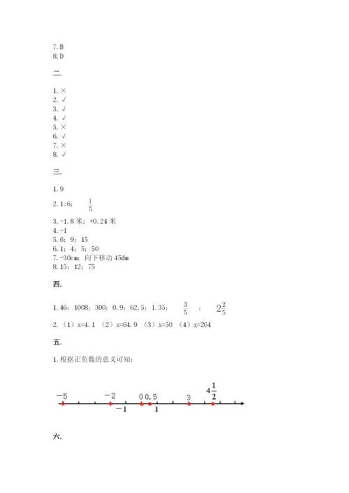 青岛版六年级数学下学期期末测试题附答案【考试直接用】.docx