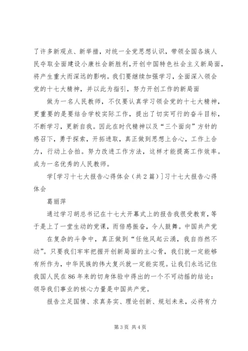 学习十七大报告心得体会 (17).docx