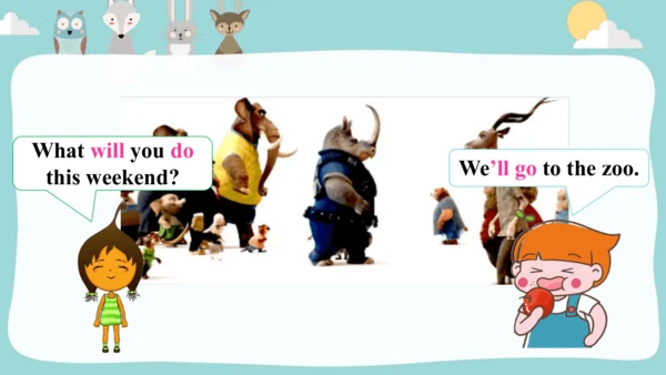 Module3Unit 1 We'll go to the zoo.课件(共34张PPT)