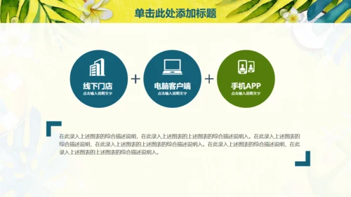 动感活力夏日旅行社商业计划书通用PPT模板