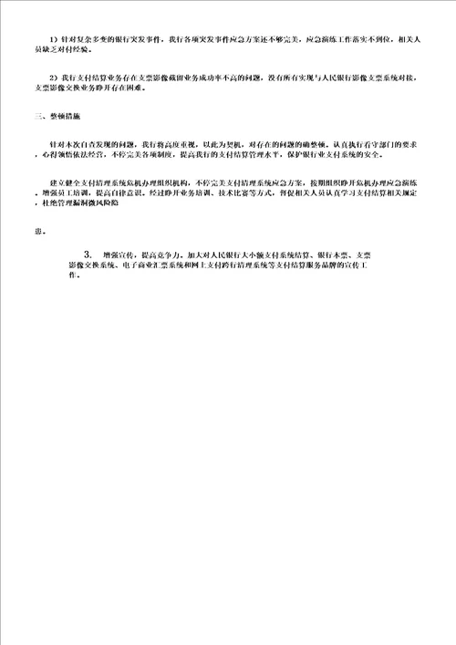 报告范文支付结算管理的自查报告